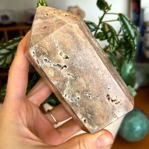 Pink amethyst Crystal tower